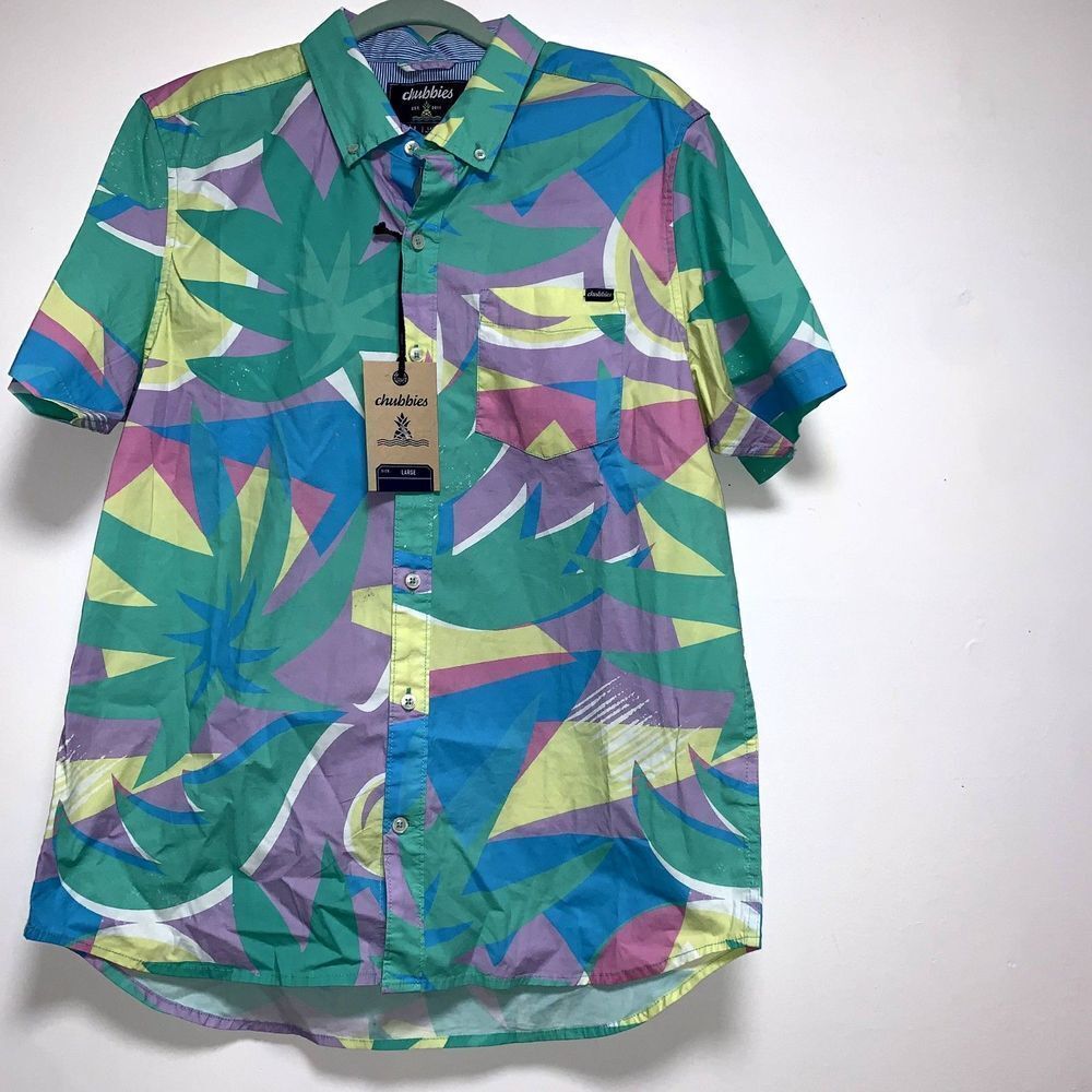Chubbies Men's  Friday Shirt  A casual, classic fit button up size L - Picture 2 of 7